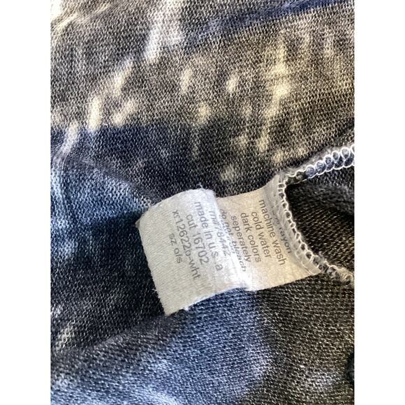 Allen Allen Oversized Unisex Mineral Wash V-Neck Thermal Sweater One Size - Picture 4 of 4